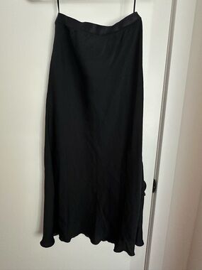 Free people Black Satin-Trim Slip Skirt - Women